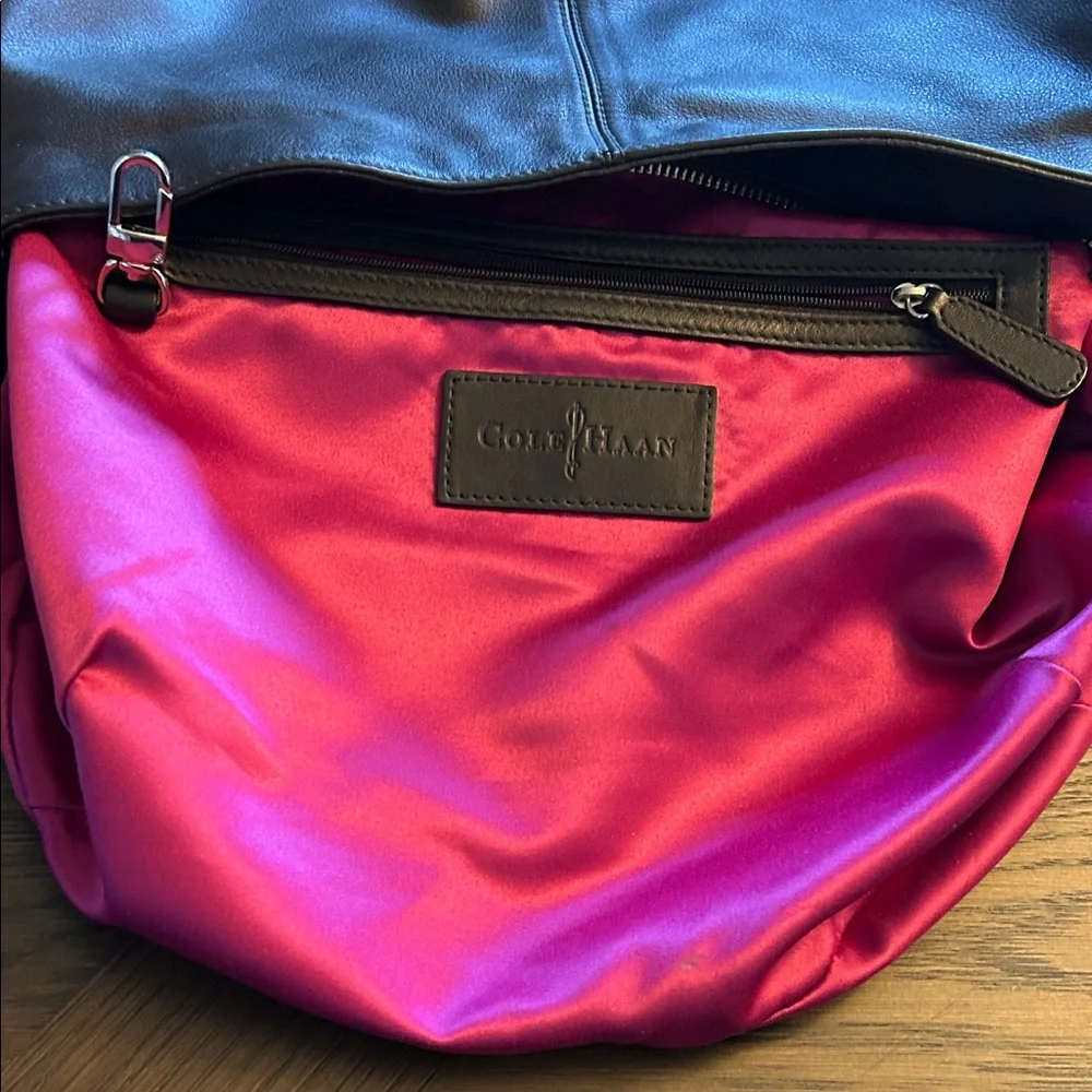 Cole Hann Black Leather Shoulder Bag NWOT